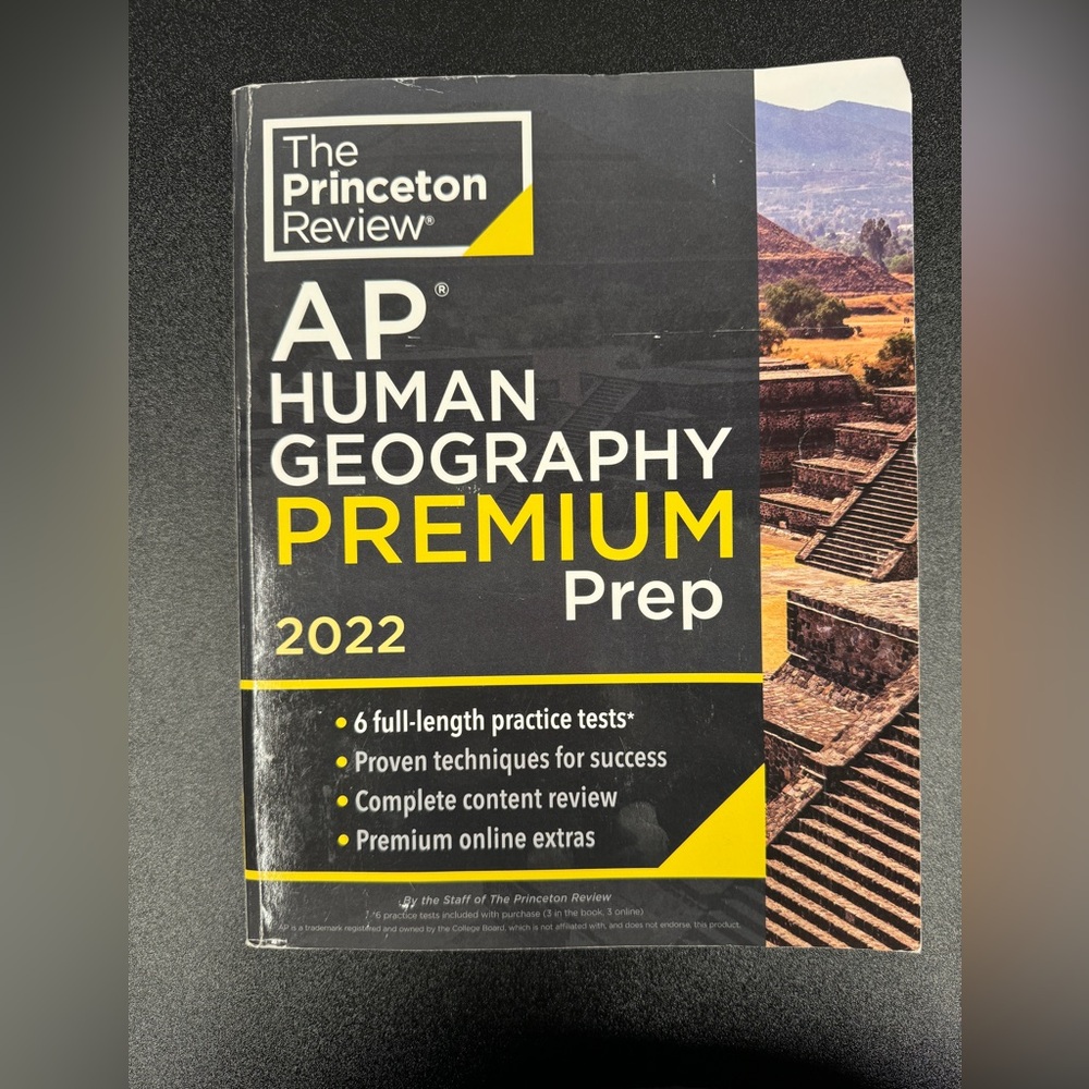 AP Human Geography prep book 2022 USED